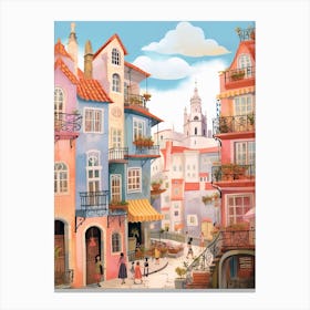 Porto Portugal 1 Illustration Canvas Print