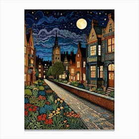 Night In The City Canvas Print