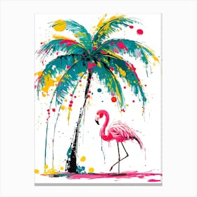 Flamingo Painting 1 Canvas Print