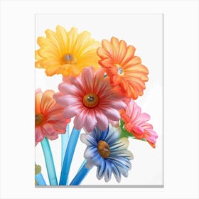 Dreamy Inflatable Flowers Gerbera Daisy 2 Canvas Print