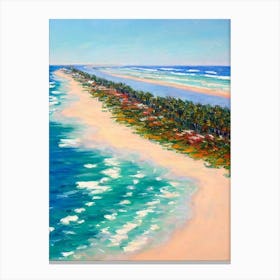 Surfers Paradise Beach Australia Monet Style Canvas Print