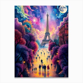 Paris At Night 2 Canvas Print