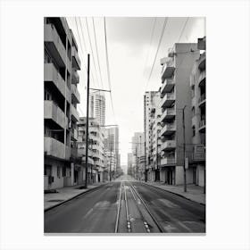 Tel Aviv, Israel, Photography In Black And White 6 Canvas Print