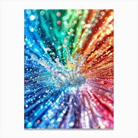 Rainbow Splash Canvas Print