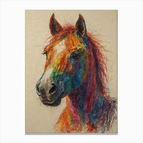 Rainbow Horse Canvas Print