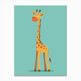 Cartoon Giraffe Canvas Print