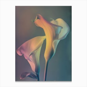 Iridescent Flower Calla Lily 3 Canvas Print