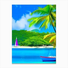 Grenadines Saint Vincent And The Grenadines Pop Art Photography Tropical Destination Canvas Print