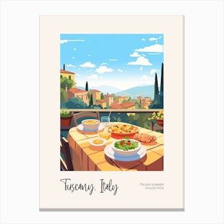 Tuscany, Italy Summer Food 4 Italian Summer Collection Canvas Print