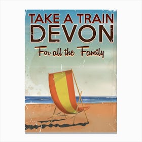 Take A Train Devon For All The Family Canvas Print