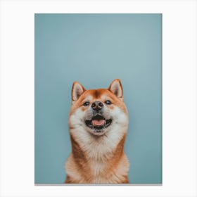 Shiba Inu. Generated with AI. Art Print 2 Canvas Print