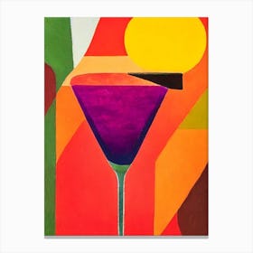 Daiquiri Paul Klee Inspired Abstract 2 Cocktail Poster Canvas Print