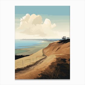 The Cleveland Way England 2 Hiking Trail Landscape Canvas Print