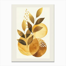 Golden Leaves 36 Canvas Print