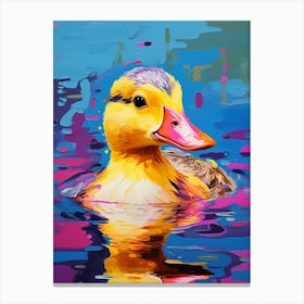 Ducklings Colour Pop 4 Canvas Print
