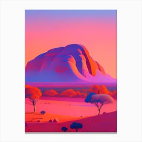 Uluru Dreamy Sunset 3 Canvas Print