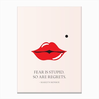 From the lips of Marilyn Monroe Canvas Print