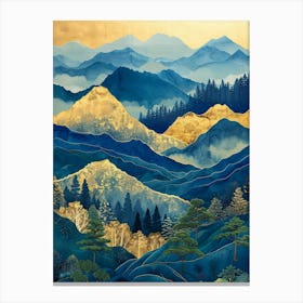 Azure Mountains 1 Canvas Print