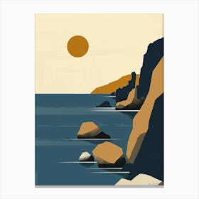 Cliffs, Hygge Canvas Print