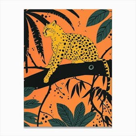 Yellow Panther 2 Canvas Print