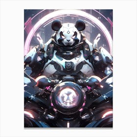 Futuristic Panda 1 Canvas Print