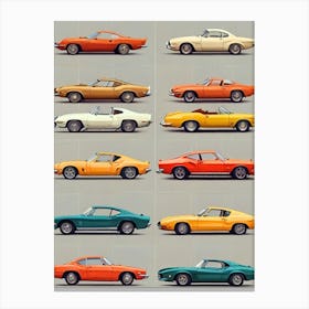 Ford Mustangs Canvas Print