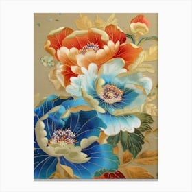 Japanese Floral Painting 3 Canvas Print