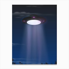 Alien Spaceship Unidentified Flying Object Canvas Print