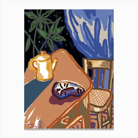 Still Life with a Mask Canvas Print