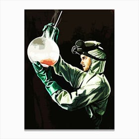 Scientist Holding A Flask Breaking Bad movie Canvas Print