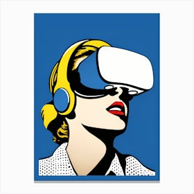 Pop Art VR Girl 2 Canvas Print