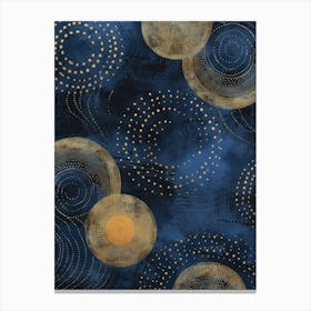 Gold Circles Canvas Print