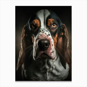 Basset Hound Portrait 1 Canvas Print