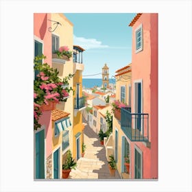 Lagos Portugal 1 Illustration Canvas Print