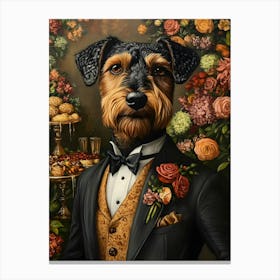 Airedale Whimsy 1 Canvas Print