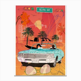 Miami Vibes Canvas Print