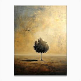 Lone Tree, Minimalism 1 Canvas Print
