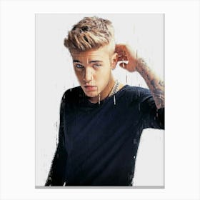 Justin Bieber Painted Canvas Print