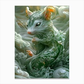 Mouse In A Cloud Canvas Print