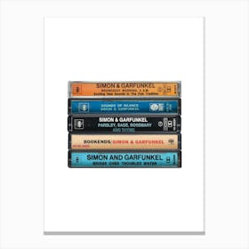 Simon & Garfunkel - Albums - Cassette Print Canvas Print