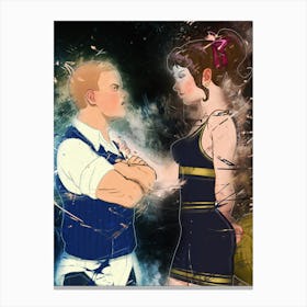 Boy And Girl Of Bully Videogame Canvas Print