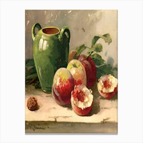 Apricots And Pears Canvas Print