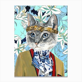 Gray Cat Canvas Print
