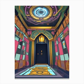 Room In A Game Canvas Print