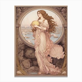 Aphrodite Art Nouveau Canvas Print