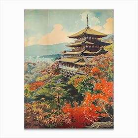 Kiyomizu Dera Temple In Kyoto Canvas Print