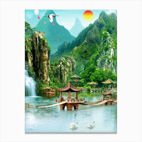 Chinese Landscape Canvas Print