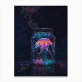 Jellyfish In A Jar 2 Canvas Print