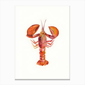 Lobster Watercolor Painting 1 Canvas Print