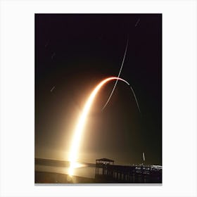 Launch Of A Rocket Slowmo Canvas Print